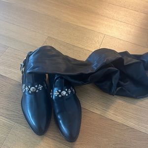 Toga Pulla Thigh High Buckle Boots Sz 37